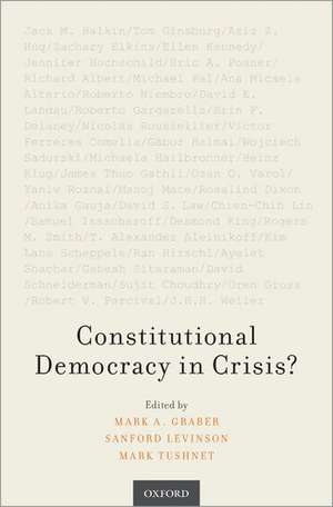 Constitutional Democracy in Crisis? de Mark A. Graber