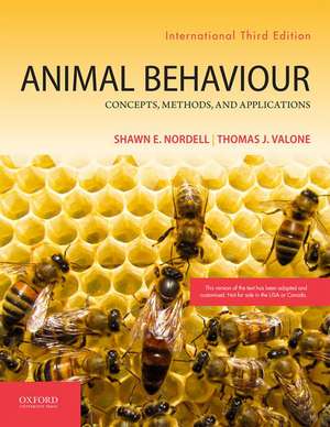 Animal Behavior: Concepts, Methods, and Applications de Shawn E. Nordell