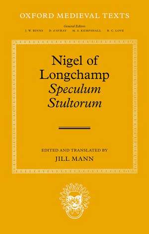 Nigel of Longchamp, Speculum Stultorum de Jill Mann