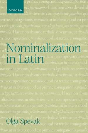 Nominalization in Latin de Olga Spevak