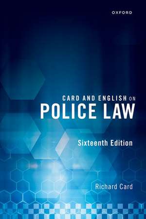 Card and English on Police Law de Richard Card