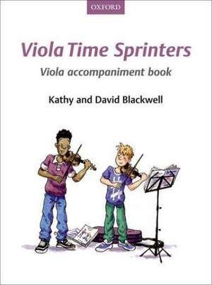 Viola Time Sprinters Viola Accompaniment Book de Kathy Blackwell