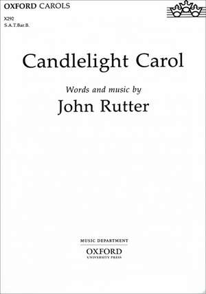 Candlelight Carol: SATBarB vocal score de John Rutter