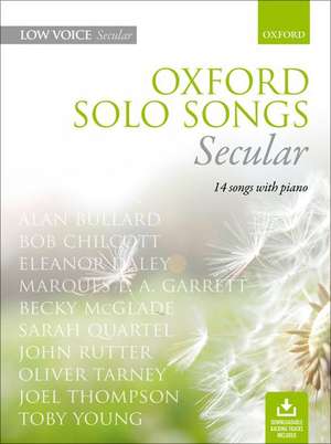 Oxford Solo Songs: Secular: 14 songs with piano de Oxford