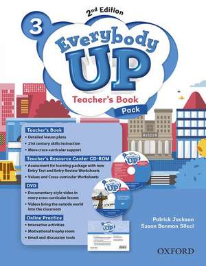 Everybody Up: Level 3: Teacher's Book Pack with DVD, Online Practice and Teacher's Resource Center CD-ROM: Linking your classroom to the wider world de Patrick Jackson