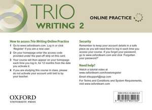 Trio Writing: Level 2: Online Practice Student Access Card: Building Better Writers...From The Beginning.