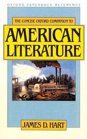 The Concise Oxford Companion to American Literature de James D. Hart