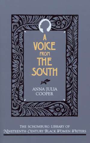 A Voice from the South de Anna Julia Cooper