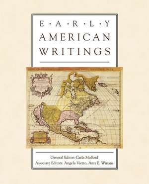 Early American Writings de Carla Mulford