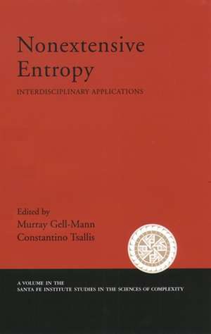 Nonextensive Entropy Interdisciplinary Application de Murray Gell-Mann