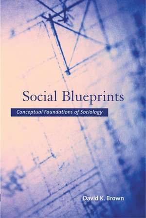 Social Blueprints: Conceptual Foundations of Sociology de David Brown