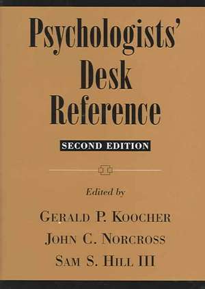 Psychologists' Desk Reference de Gerald P. Koocher