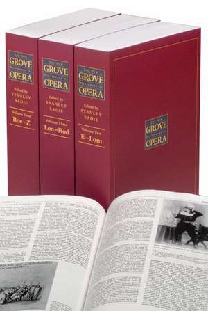 The New Grove Dictionary of Opera: 4 Volumes de Stanley Sadie