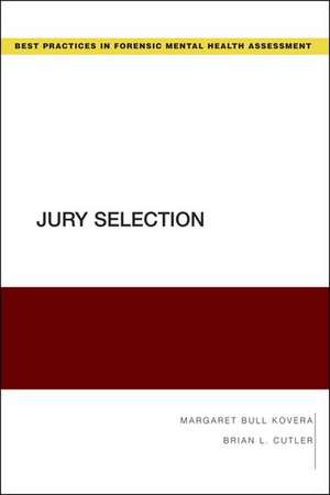 Jury Selection de Margaret Bull Kovera