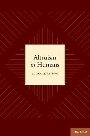 Altruism in Humans de C. Daniel Batson