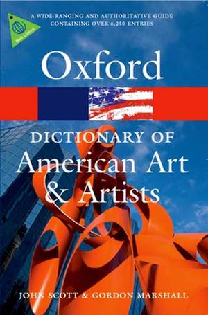 Oxford Dictionary of American Art and Artists de Anne Lee Morgan