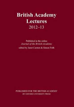 British Academy Lectures 2012-13 de Janet Carsten