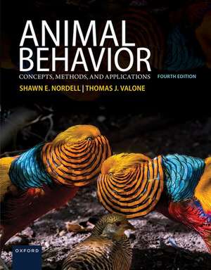 Animal Behavior: Concepts, Methods, and Applications de Shawn Nordell