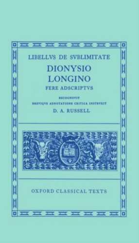 Longinus Libellus de Sublimitate de Donald Russell