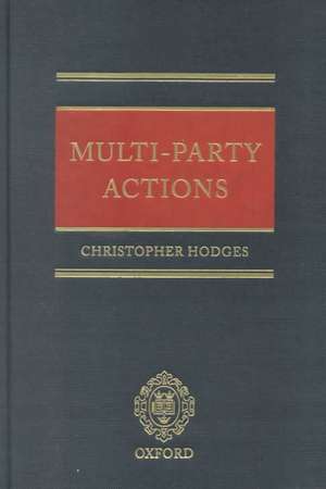 Multi-Party Actions de Christopher Hodges