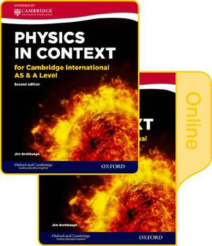 Physics in Context for Cambridge International AS & A Level 2nd Edition: Print and Online Student Book Pack de Jim Breithaupt