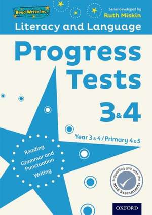 Read Write Inc. Literacy and Language: Years 3&4: Progress Tests 3&4 de Ruth Miskin