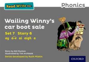 Read Write Inc. Phonics: Wailing Winny's Car Boot Sale (Grey Set 7 Storybook 6) de Gill Munton