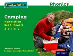 Read Write Inc. Phonics: Camping (Green Set 1 Non-fiction 5) de Gill Munton