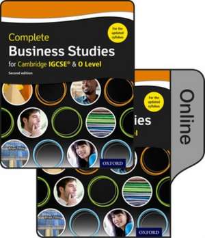 Complete Business Studies for Cambridge IGCSE and O Level: Print & Online Student Book Pack de Brian Titley