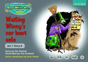 Read Write Inc. Phonics: Grey Set 7 Storybooks: Wailing Winny's Car Boot Sale de Gill Munton