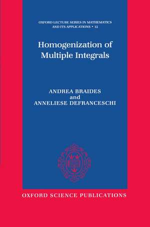 Homogenization of Multiple Integrals de Andrea Braides