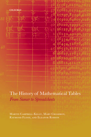 The History of Mathematical Tables: From Sumer to Spreadsheets de Martin Campbell-Kelly