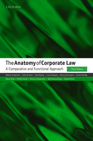 The Anatomy of Corporate Law: A Comparative and Functional Approach de Reinier Kraakman