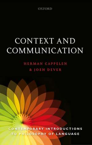 Context and Communication de Herman Cappelen