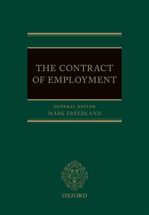 The Contract of Employment de Mark Freedland