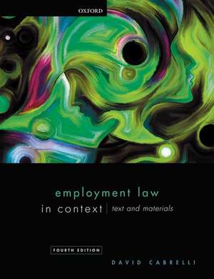 Employment Law in Context de David Cabrelli