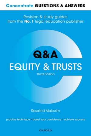 Concentrate Questions and Answers Equity and Trusts: Law Q&A Revision and Study Guide de Rosalind Malcolm