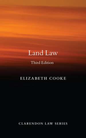 Land Law de Elizabeth Cooke