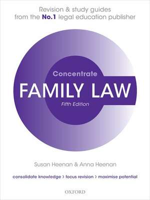 Family Law Concentrate: Law Revision and Study Guide de Susan Heenan