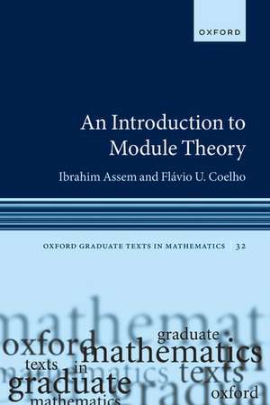 An Introduction to Module Theory de Ibrahim Assem