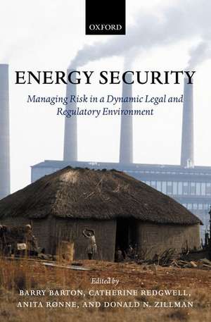 Energy Security: Managing Risk in a Dynamic Legal and Regulatory Environment de Barry Barton