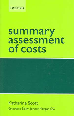 Summary Assessment of Costs de Katharine Scott