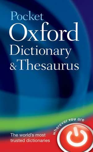 Pocket Oxford Dictionary and Thesaurus de Oxford Languages