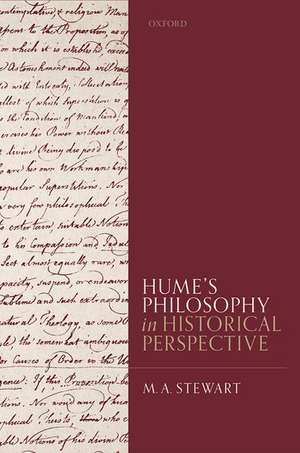 Hume's Philosophy in Historical Perspective de M. A. Stewart