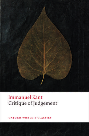 Critique of Judgement de Immanuel Kant