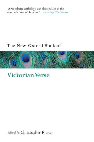 The New Oxford Book of Victorian Verse de Christopher Ricks