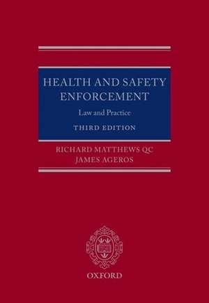 Health and Safety Enforcement: Law and Practice de Richard Matthews QC