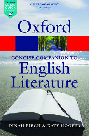 The Concise Oxford Companion to English Literature de Dinah Birch