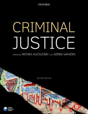 Criminal Justice de Anthea Hucklesby