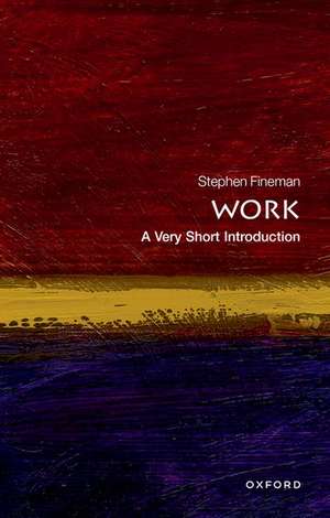 Work: A Very Short Introduction de Stephen Fineman